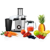 Bosch MES4010 citruspresser og juicemaskine Frugtpresser 1200 W Sort, Sølv, Saftpresser Sølv/Sort, Frugtpresser, Sort, Sølv, Trin, 3 L, 1,5 L, 8,4 cm