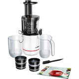 Bosch MESM500W citruspresser og juicemaskine Slow juicer 150 W Sort, Hvid, Saftpresser Hvid/Sort, Slow juicer, Sort, Hvid, 150 W, 208 mm, 500 mm, 5,6 kg