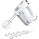Bosch MFQ24200 røremaskine og mikser Håndmixer 400 W Sølv, Hvid, Håndmikser Hvid/rustfrit stål, Håndmixer, Sølv, Hvid, Slå, Ælte, Mikse, Omrøre, Knapper, Løftestang, Metal, Plast, 400 W