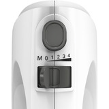 Bosch MFQ24200 røremaskine og mikser Håndmixer 400 W Sølv, Hvid, Håndmikser Hvid/rustfrit stål, Håndmixer, Sølv, Hvid, Slå, Ælte, Mikse, Omrøre, Knapper, Løftestang, Metal, Plast, 400 W