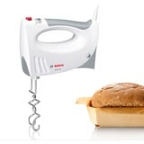 Bosch MFQ3530 røremaskine og mikser Håndmixer 450 W Hvid, Håndmikser Hvid/grå, Håndmixer, Hvid, Slå, Ælte, Mikse, Omrøre, 1,4 m, Løftestang, CE, VDE