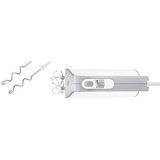 Bosch MFQ4030 røremaskine og mikser Håndmixer 500 W Sølv, Hvid, Håndmikser Hvid/Sølv, Håndmixer, Sølv, Hvid, 1,4 m, 500 W, 220 - 240 V, 50 - 60 Hz