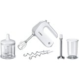 Bosch MFQ4080 røremaskine og mikser Håndmixer 500 W Sølv, Hvid, Håndmikser Hvid/Sølv, Håndmixer, Sølv, Hvid, 1,4 m, Knapper, 500 W, 220 - 240 V