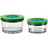 Bosch MMZV0SB2 enhed til madopbevaring Rund Kasse Grøn, Transparent 2 stk, Beholder gennemsigtig/Grøn, Kasse, Rund, Grøn, Transparent, Plast, 1,01 kg, 155 mm