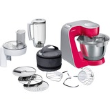 Bosch MUM58420 foodprocessor 1000 W 3,9 L Pink/Sølv, 3,9 L, Knapper, Dreje, 1,1 m, 3 diske, Rustfrit stål, 1000 W