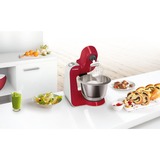 Bosch MUM58720 foodprocessor 1000 W 3,9 L Grå, Rød, Rustfrit stål Rød/Sølv, 3,9 L, Grå, Rød, Rustfrit stål, 1,1 m, 220 - 240 V, 50 - 60 Hz, Rustfrit stål