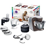 Bosch MUM58A20 foodprocessor 1000 W 3,9 L Anthracit, Sølv rustfrit stål/Brown, 3,9 L, Anthracit, Sølv, 3 diske, Rustfrit stål, Plast, Rustfrit stål, 1000 W