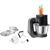 Bosch MUM59N26DE foodprocessor 1000 W 3,9 L Rustfrit stål Sort/rustfrit stål, 3,9 L, Rustfrit stål, Knapper, 4 diske, Rustfrit stål, 1000 W