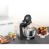 Bosch MUM59N26DE foodprocessor 1000 W 3,9 L Rustfrit stål Sort/rustfrit stål, 3,9 L, Rustfrit stål, Knapper, 4 diske, Rustfrit stål, 1000 W