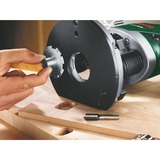 Bosch POF 1400 ACE Aluminium, Sort, Grøn, Rød, Hvid 28000 rpm 1450 W, Router Grøn/Sort, Fod til justering af fræsedybde, Aluminium, Sort, Grøn, Rød, Hvid, 28000 rpm, 6, 6.35 (1/4"), 8 (5/16"), 11000 rpm, 5,5 cm