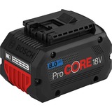 Bosch ProCORE18V Batteri Sort/Rød, Batteri, Lithium-Ion (Li-Ion), 8 At, 18 V, Alle mærker, Sort