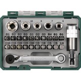 Bosch Rainbow Pro 27 bit + ratchet skruetrækker bit 27 stk, Værktøjssæt Grøn, 27 stk, Stjerneskruetrækker, Torx, PH 1/2/2/3 PZ 1/2/3 T 10/15/20/25/30 HEX 3/4/5/6 PH 1/2/2/3 PZ 1/2/3 T 10/15/20/25/30 HEX 3/4/5/6..., 25 mm