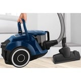 Bosch Serie 6 BGC41X36 støvsuger 2,4 L Beholder vakuum Dry 700 W Poseløs, Gulv støvsuger Sort/Blå, 700 W, Beholder vakuum, Dry, Poseløs, 2,4 L, Allergifilter, HEPA
