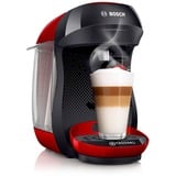 Bosch TAS1003 kaffemaskine Fuld-auto Kapsel kaffemaskine 0,7 L, Kapsel maskine Sort/Rød, Kapsel kaffemaskine, 0,7 L, Kaffekapsel, 1400 W, Sort, Rød