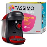 Bosch TAS1003 kaffemaskine Fuld-auto Kapsel kaffemaskine 0,7 L, Kapsel maskine Sort/Rød, Kapsel kaffemaskine, 0,7 L, Kaffekapsel, 1400 W, Sort, Rød