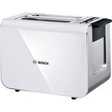Bosch TAT8611 brødrister 2 skive(r) 860 W Anthracit, Hvid rustfrit stål/Hvid, 2 skive(r), Anthracit, Hvid, Plast, Rustfrit stål, 860 W, 220 - 240 V, 50 Hz, Detail