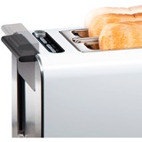 Bosch TAT8611 brødrister 2 skive(r) 860 W Anthracit, Hvid rustfrit stål/Hvid, 2 skive(r), Anthracit, Hvid, Plast, Rustfrit stål, 860 W, 220 - 240 V, 50 Hz, Detail