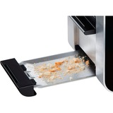 Bosch TAT8613 brødrister 2 skive(r) 860 W Sort, Sølv rustfrit stål/Sort, 2 skive(r), Sort, Sølv, Rustfrit stål, Knapper, 860 W, 220 - 240 V, Detail