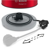 Bosch TWK4P434 elkedel 1,7 L 2400 W Sort, Rød Rød/grå, 1,7 L, 2400 W, Sort, Rød, Rustfrit stål, Vandmåler, Overophedningsbeskyttelse