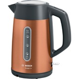 Bosch TWK4P439 elkedel 1,7 L 2400 W Sort, Guld Bronze/grå, 1,7 L, 2400 W, Sort, Guld, Rustfrit stål, Vandmåler, Overophedningsbeskyttelse