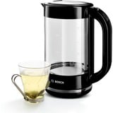 Bosch TWK70B03 elkedel 1,7 L 2400 W Sort, Transparent Sort, 1,7 L, 2400 W, Sort, Transparent, Glas, Vandmåler, Overophedningsbeskyttelse