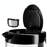 Bosch TWK70B03 elkedel 1,7 L 2400 W Sort, Transparent Sort, 1,7 L, 2400 W, Sort, Transparent, Glas, Vandmåler, Overophedningsbeskyttelse