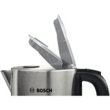 Bosch TWK7S05 elkedel 1,7 L 2200 W Sort, Grå grå/Sort, 1,7 L, 2200 W, Sort, Grå, Vandmåler, Overophedningsbeskyttelse, Ledningsfri