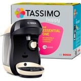 Bosch Tassimo Happy TAS1007 Fuld-auto Dråbe kaffemaskine 0,7 L, Kapsel maskine Sort/fløde, Dråbe kaffemaskine, 0,7 L, Kaffekapsel, 1400 W, Sort, Cremefarvet