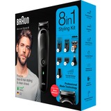 Braun 81705165 skæg- og hårtrimmer Sort, Grå, Hår Trimmer Sort/grå, Sort, Grå, 0,5 mm, 2,1 cm, Øre, Næse, LED, Vekselstrøm/batteri