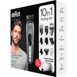Braun 81705167 skæg- og hårtrimmer Grå, Hår Trimmer Mørk sølv/Sort, Grå, Plast, 0,5 mm, 2,1 cm, Øre, Næse, LED