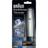 Braun Exact Series EN 10 præcision trimmer Sort, Sølv, Næse / Ohrenhaartrimmer Sølv/Sort, Øre, Næse, Sort, Sølv, Rustfrit stål, Batteri, AAA, 1,5 V