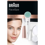 Braun FaceSpa 851V Guld, Hvid, Epilator Hvid/Bronze, Guld, Hvid, 1.5 V, AA, 321 g, Kasse, 57 mm