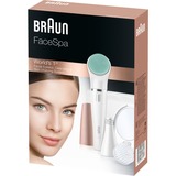 Braun FaceSpa 851V Guld, Hvid, Epilator Hvid/Bronze, Guld, Hvid, 1.5 V, AA, 321 g, Kasse, 57 mm