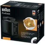 Braun HT3010BK 2 skive(r) 1000 W Sort, Brødrister Sort, 2 skive(r), Sort, Knapper, Dreje, 1000 W