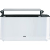 Braun HT 3110 White 1 skive(r) 1000 W Hvid, Brødrister Hvid, 1 skive(r), Hvid, Plast, Knapper, Dreje, 1000 W