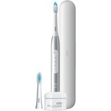Braun Pulsonic Slim Luxe 4500 Voksen Sonisk tandbørste Platin, El-tandbørste Platinum, Voksen, Sonisk tandbørste, Daglig pleje, Sensitiv, Blegning, 62000 Omdrejninger pr. minut, Platin, 2 min