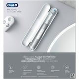 Braun Pulsonic Slim Luxe 4500 Voksen Sonisk tandbørste Platin, El-tandbørste Platinum, Voksen, Sonisk tandbørste, Daglig pleje, Sensitiv, Blegning, 62000 Omdrejninger pr. minut, Platin, 2 min