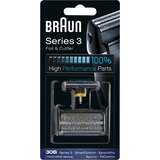 Braun Series 3 30B Barberingshoved, Barberhovedet Sort, Barberingshoved, 1 hoved(er), Braun SyncroPro 7765,7680,7650,7630,7570,7540,7520,7516,7515, 7510,7505,7504,7015., 10 g, 25 mm, 80 mm