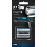 Braun Series 8 Cassette 83M Barberingshoved, Barberhovedet Sølv, Barberingshoved, 1 hoved(er), Sølv, 18 måned(er), Braun, Series 8