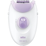 Braun Silk-épil 3 3170 20 pincetter Hvid, Lilla, Epilator Hvid/Violet, Hvid, Lilla, 20 pincetter, Tyskland, Vekselstrøm, 100 - 240 V, Indbygget batteri