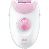 Braun Silk-épil 3 3270 20 pincetter Hvid, Rose, Epilator Hvid/Hindbær, Hvid, Rose, 20 pincetter, Tyskland, Vekselstrøm, 100 - 240 V, Indbygget batteri