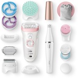 Braun Silk-épil 9 81683682 hårfjerner 40 pincetter Hvid, Lyserød, Epilator Hvid/Rosé guld, Hvid, Lyserød, 40 pincetter, Eksfoliering, LED, Tyskland, 1 SensoFoil