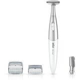 Braun Silk-épil FG 1100 Sølv, Hvid, Lady Shaver Hvid/Sølv, Sølv, Hvid, AAA, Alkaline, 1.5 V, 120 min., 45 mm