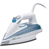 Braun TexStyle 7 TS 725 A Dampstrygejern Eloxal strygesål 2400 W Blå, Hvid Hvid/Lyseblå, Dampstrygejern, Eloxal strygesål, 2,5 m, 180 g/min, Blå, Hvid, 50 g/min