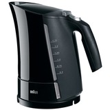 Braun WK 500 elkedel 1,6 L 3000 W Sort Sort, 1,6 L, 3000 W, Sort, Vandmåler, Filtrering