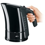 Braun WK 500 elkedel 1,6 L 3000 W Sort Sort, 1,6 L, 3000 W, Sort, Vandmåler, Filtrering