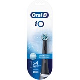 Braun iO Ultimate Clean 4 stk Sort, Børstehoved Sort, 4 stk, Sort, 3 måned(er), Oral-B, iO, Kasse