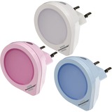 Brennenstuhl 1173180 natte-belysning Plug-in natlys Plug-in natlys, Pink, Blå, Hvid, 53 mm, 50 mm, 53 mm