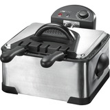 Clatronic FR 3195 Dobbelt 4 L 2000 W Sort, Rustfrit stål, Deep friture rustfrit stål/Sort, 4 L, 4 L, Dobbelt, Sort, Rustfrit stål, Rustfrit stål, 2000 W