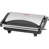 Clatronic MG 3519 Kontaktgrill rustfrit stål/Sort, Sort, Sølv, Rustfrit stål, Rektangulær, 230 x 145 mm, Hængslet låg, 700 W